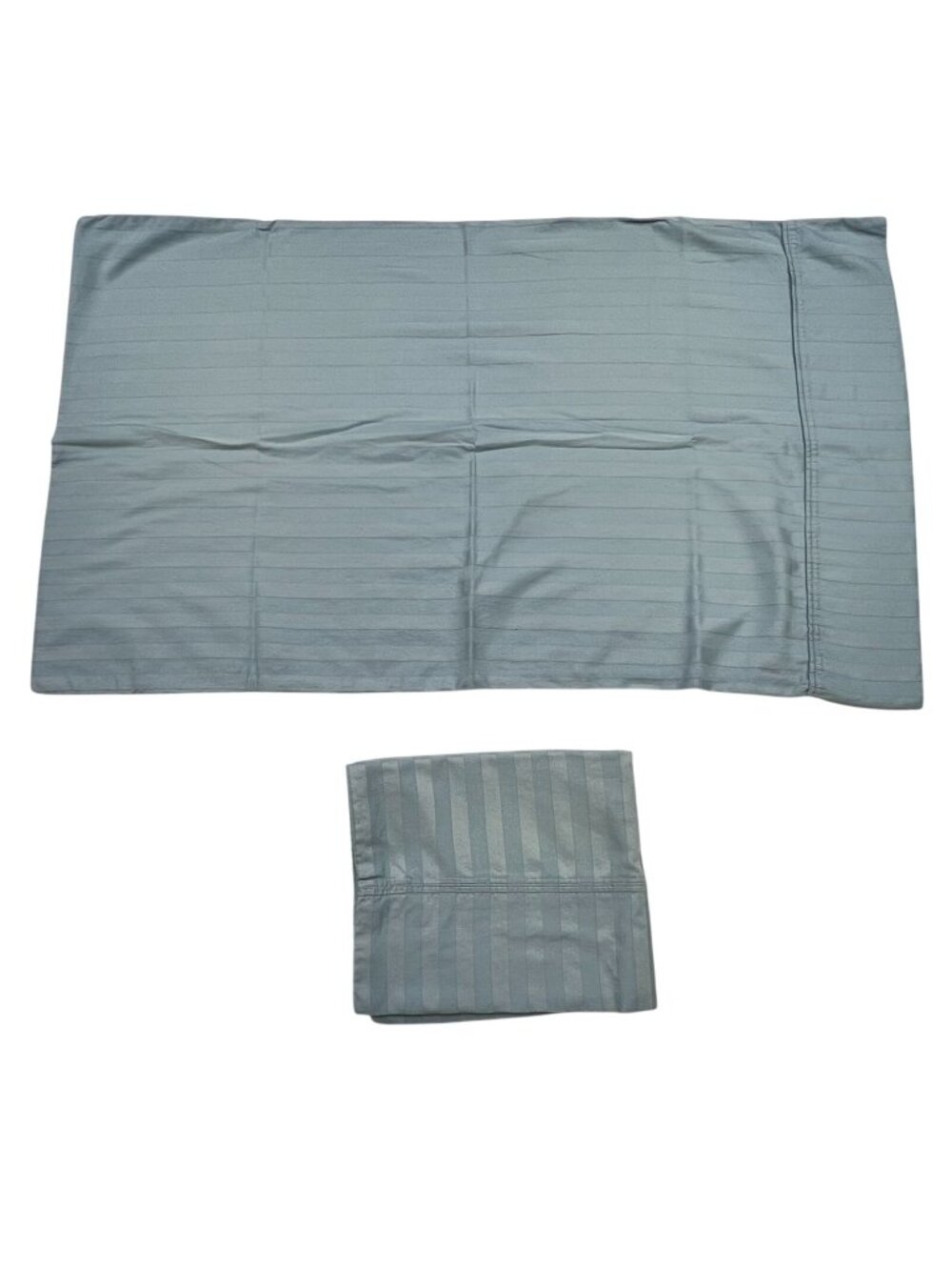 Chaps Home Blue Striped 100% Cotton Standard Pillowcase Set Bedding Set of 2